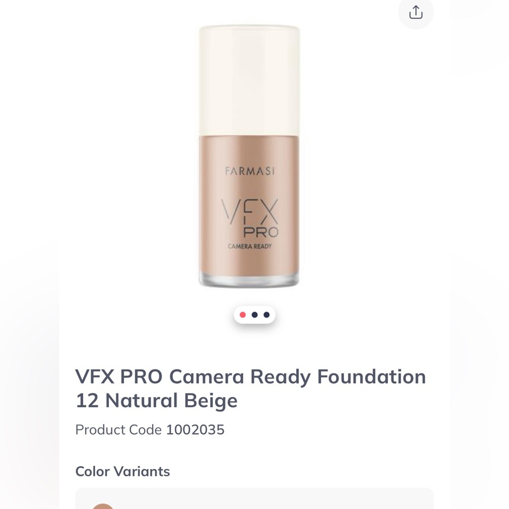 Foundation shade natural beige